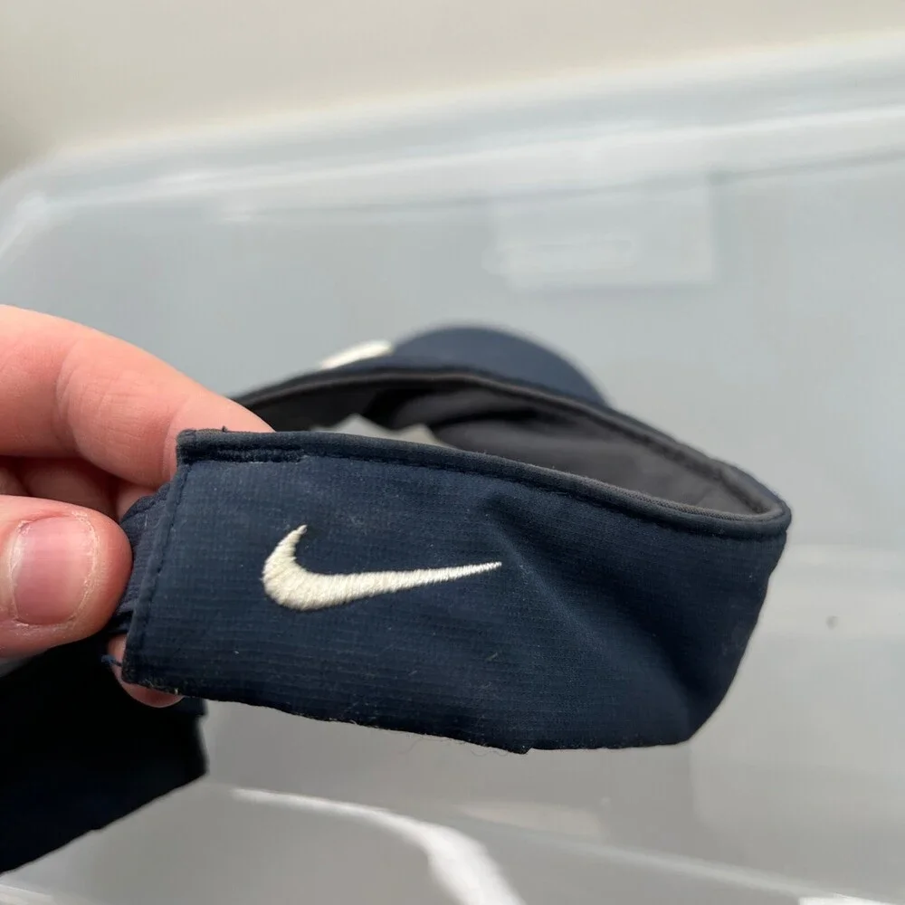 Nike Golf Visor Hat Mens One Size Blue Cap Adult Golf‎ Logo Sports Gear